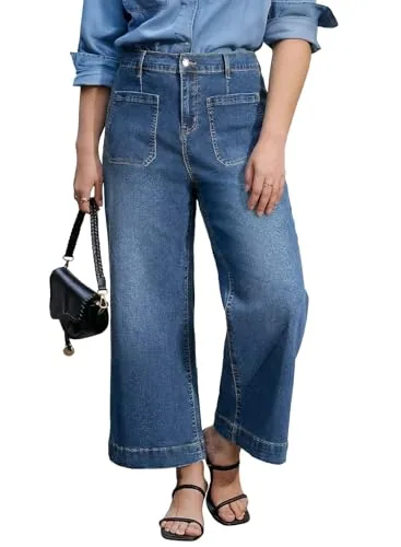 High Waist Jeans, Ashleigh Blue