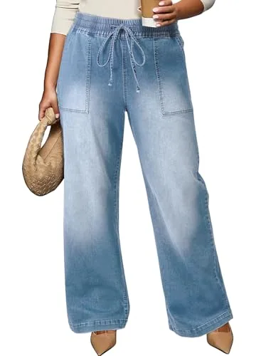 High Waist Loose Jeans II, Beau Blue