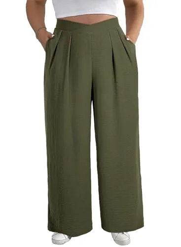 High Waist Pants, Jungle Green