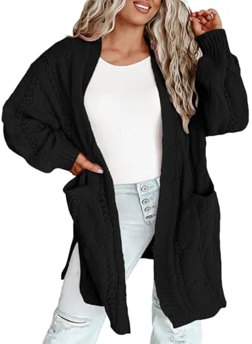 Long Sleeve Cardigan IV, Black