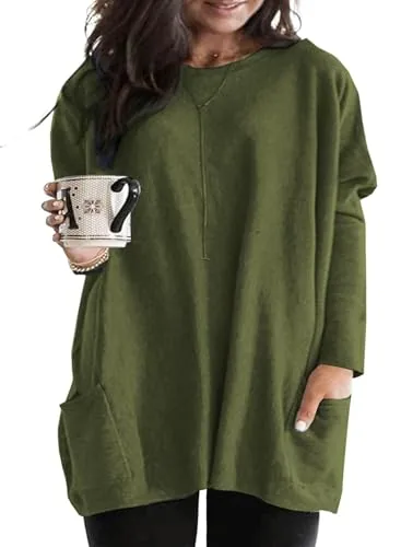 Crew Neck Long Sleeve Top II, Green