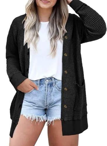 Long Sleeve Cardigan, Black