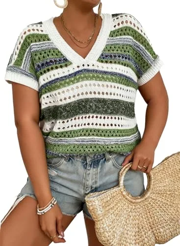 Striped Cover-Up, Green