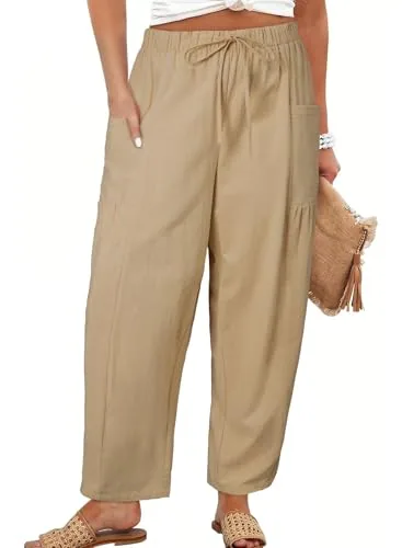 Elastic Waist Pants III, Light French Beige