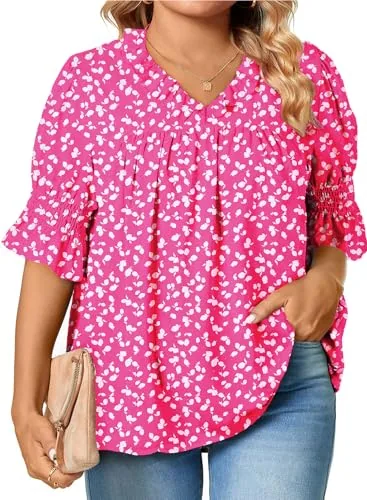 V Neck Dress, Rose