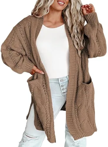 Long Sleeve Cardigan IV, Khaki