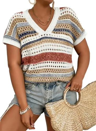 Striped Cover-Up, Khaki