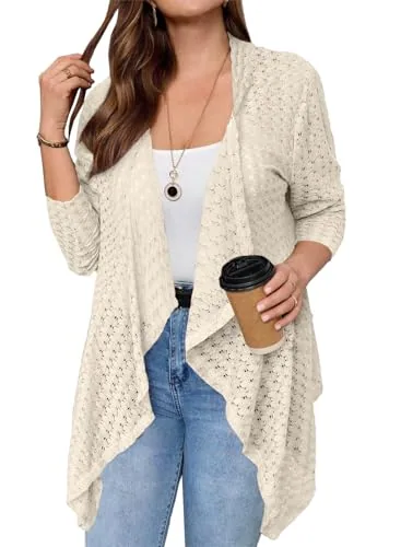 Loose Half Sleeve Kimono Cardigan III, Beige