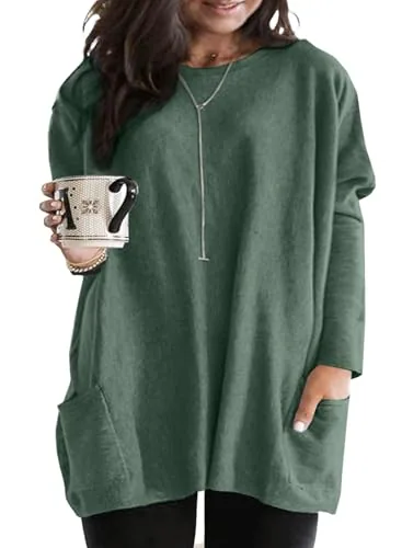 Crew Neck Long Sleeve Top II, Mist Green