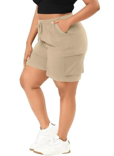 Elastic Waist Shorts III, Beige