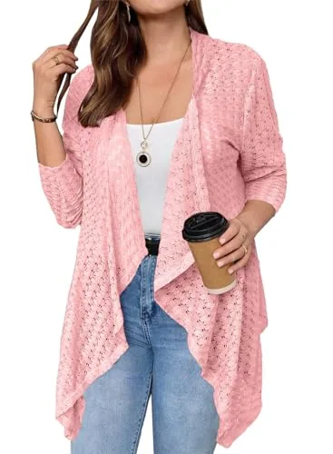 Half Sleeve Kimono Cardigan IV, Pink