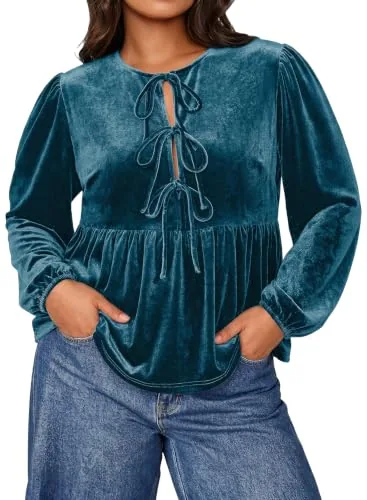 Velvet Top, Peacock Blue