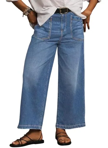 High Waist Loose Jeans, Light Blue