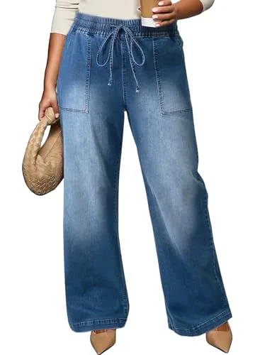 High Waist Loose Jeans II, Dusk Blue