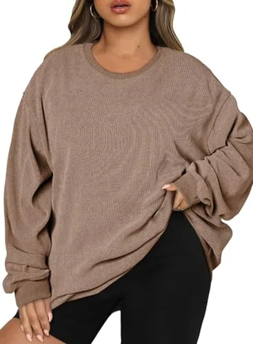 Crew Neck Long Sleeve Sweatshirt, Smoke Gray