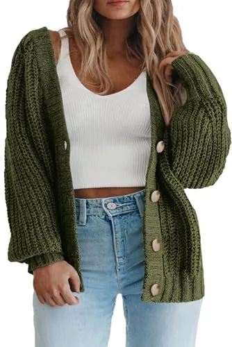 V Neck Cardigan, Guacamole Green