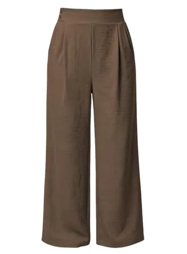 Wide Leg Pants, Brown