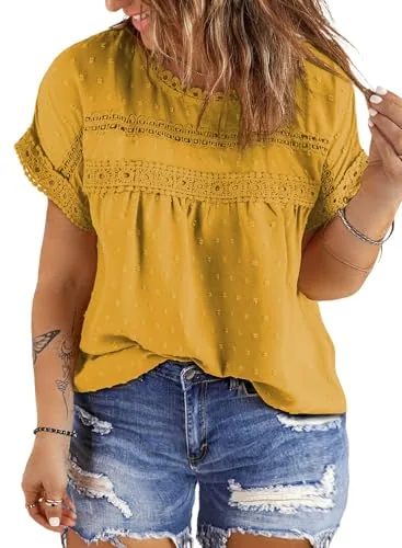 Crew Neck Short Sleeve Dress, Ginger