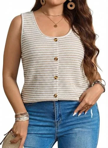 Striped Spaghetti Strap Sleeveless Dress, Khaki Stripe