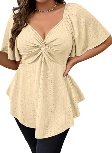 Lace V Neck Short Sleeve Dress II, Apricot