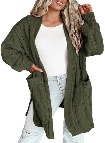 Long Sleeve Cardigan IV, Green
