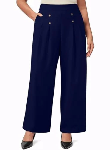 High Waist Dress III, Navy Blue