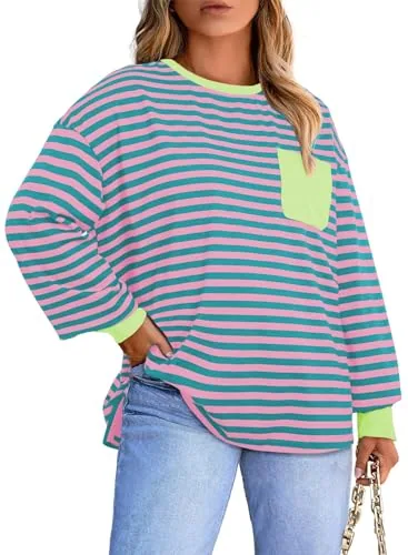Crew Neck Long Sleeve Top, Yellow