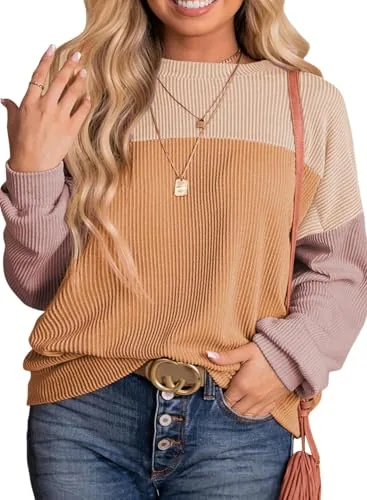 Crew Neck Long Sleeve Sweatshirt VI, Light Khaki