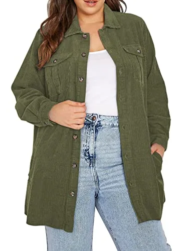 Corduroy Jacket, Green 109
