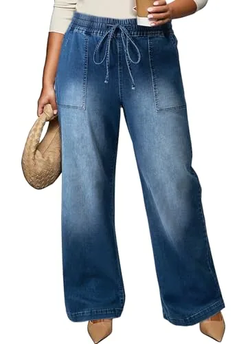 High Waist Loose Jeans II, Dirty Blue